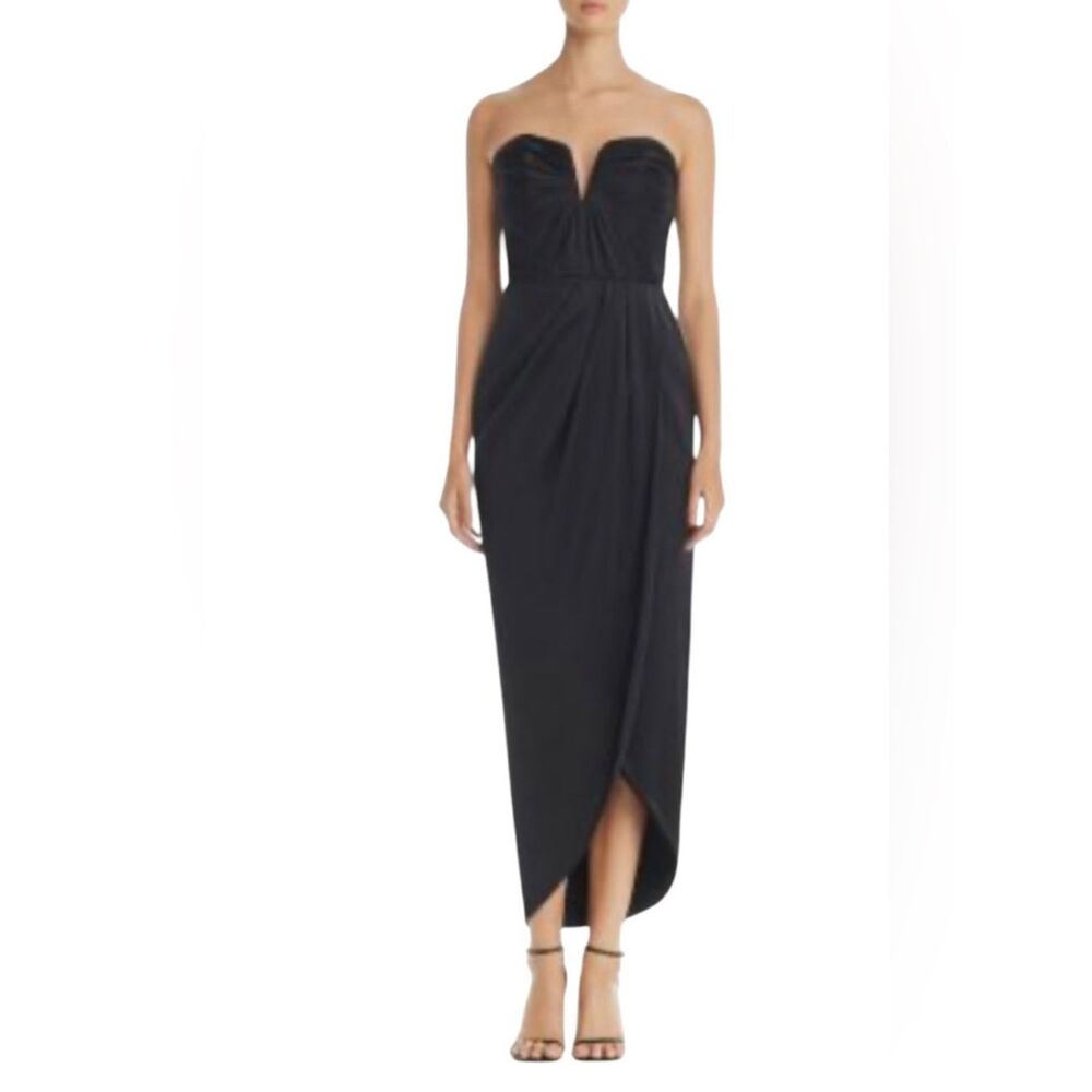 Yumi Kim Strapless Asymmetrical Gown Size Medium